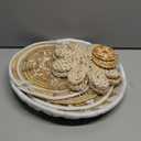 Xuhal Set of 8 Hanging Woven Wall Basket Handmade Decorative Rustic Boho Basket Decor Handcrafted Wicker Round Seagrass Wall Art for Home Kitchen Farmhouse Table Living Room