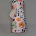 BORITAR Baby Blanket for Girls Super Soft Double Layer Minky with Dotted Backing, Receiving Blanket with Elegant Floral Multicolor Printed Blanket 30 x 40 Inch(75x100cm)