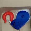 8 ton Snatch Block with Hook, 6" Sheave 3/4" Inch Wire Rope Snatch Block, 17,600lbs Snatch Pulley for Rollback Wrecker Car Hauler Winch