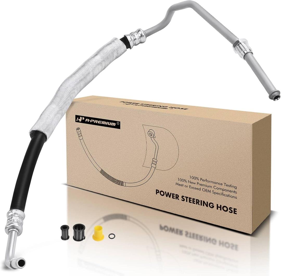 A-Premium Power Steering Return Hose Line Assembly Compatible with Dodge Journey 2009-2015, Avenger 2008-2014 & Chrysler 200 2011-2014, Sebring, Cirrus, Left Hand Drive vehicles, Gear To Cooler