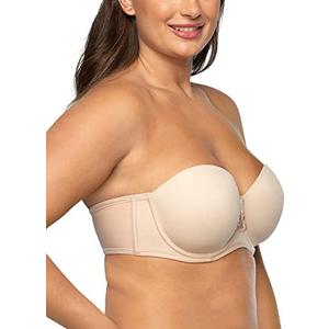 Vanity Fair Women's Beauty Back Smoothing Strapless Bra, 4-Way Stretch Fabric, Lightly Lined Cups Up to H 36C