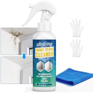 Mold Stain Cleaner Spray, All-Purpose Stain Cleaner for Bathroom, Kitchen, Decks, Patios, Outdoors, Household Stain Remover Spray Best for Tile, Wall, Grout, Fences, Furniture, Sink, Brick Pack of 2