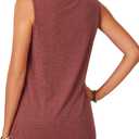 Rooscier Women's Tank Tops Summer Sleeveless V Neck T Shirts Casual Loose Fit Basic Tee (XS)