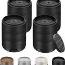 Furniture Risers Bed Risers Heavy Duty 1 inch, 2 inch, 3 inch, 4 inch Round Adjustable Bed Lifts Riser for Desk Legs Table Couch Sofa Chair Refrigerator Washing Machine (1+1+1 Inch, Black, 4 Pack )