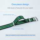Nylon Watch Band Replacement Brushed Buckle 18mm 20mm 22mm 24mm