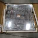 TETOTE Brushed Nickel Bathroom Mirror for Over Sink 36" x 36" Brushed Nickel Beveled Framed Rectangle Vanity Mirror for Bathroom, Bedroom, Entryway, Living Room, Tempered Glass, Stronger Frame