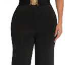 HWP Women's Dressy Jumpsuits Summer Casual Sleeveless Off Shoulder Wide Leg Long Pant Romper (Black, XL)