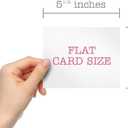 Blank Border Flat Note Cards with Envelopes - 40 Classic Flat Cards with Envelopes - Blank Simple Paneled Non Folding Cards For Business Professional & Formal Events (Black)
