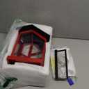 TT Nature Smart Bird Feeder with Camera Solar Powered Squirrels-Proof, AI Identify Bird Species & Instant Arrival Notification Camera, Data Security, Metal Case 3.2L Large Capacity Gift, Red