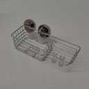 TAILI Shower Caddy Suction Cup with Hooks and Soap holder, Heavy Duty Bathroom Shower Organizer, No Drilling Bathroom Holder with Large Capacity, Metal Black Storage Basket
