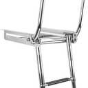 3-Step Boat Ladder, 316 Stainless Steel Telescoping Dock Ladder