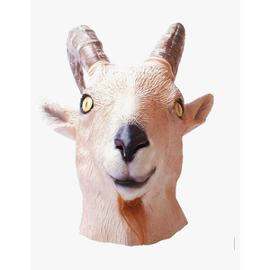 RAPGET Antelope mask Goat Antelope Animal Head Mask Novelty Halloween Costume Party Latex Animal Mask Full Head for Adults