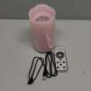 XingsLight Valentines Day Decorations Flameless Candles with Romantic Pink Heart Projector Lights Battery Operated LED Candle with Remote and Timer (1-Pack)