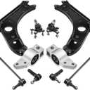 Lower Control Arm Ball Joint Sway Bar Link Outer Tie Rod End Compatible with Volkswagen & Audi - 2006-2016 - Jetta, Golf, GTI, Rabbit, R32, Eos, A3, A3 Quattro