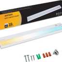 Ansen Hardwired Under Cabinet Lighting, 18inch 15W LED Light for Kitchen/Closet, 998.4lm, CRI>92, R9>90, Dimmable, 3 Color Temperature, 3000K/4000K/5000K(Warm White, Cool White, Daylight)