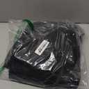 River Dream No Hook Slub Textured Shower Curtain with Snap-in PEVA Liner Set - 71" x 74"(72"), Hotel Style with See Through Top Window, Machine Washable & Water Repellent Fabric, Black, 71x74