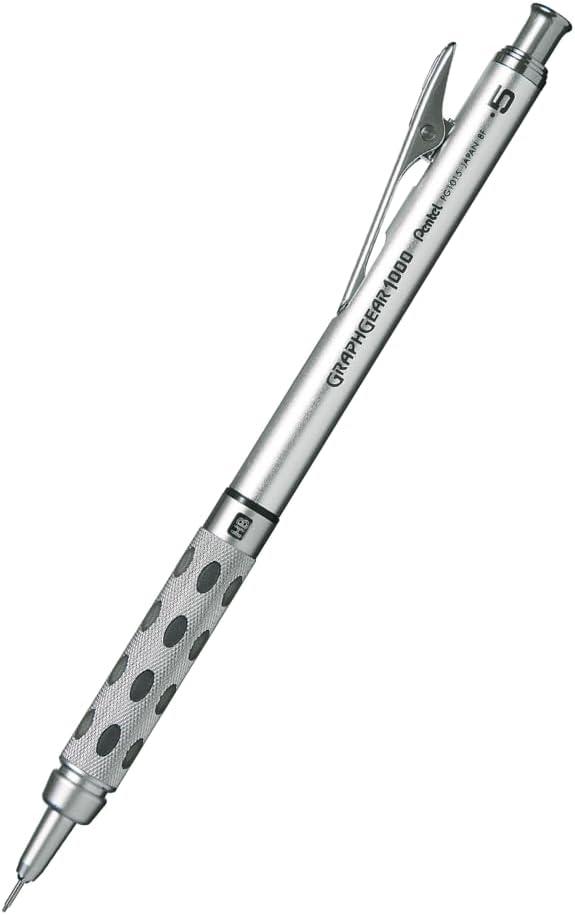 Pentel Graph Gear 1000 Mechanical Pencil, 0.5mm (PG1015) 2 Pack