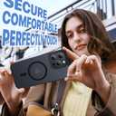 Faiono Magnetic for iPhone 15 Pro Max Case [Full Camera Protection][Military-Grade Protection][Compatible with MagSafe] Shockproof Protective Slim Phone Case for iPhone 15 Pro Max, Black