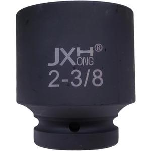 1" Drive 2-3/8" Impact Socket, 6-Point, Heat Treated Cr-Mo Alloy Steel