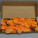 38 Inch Orange Orchids Artificial Flowers 6 PCS Fake Orchids Velvet Silk Orchids Faux Orchid Flowers Long Stem Artificial Flowers for Tall Vase for Home Wedding Decoration(Orange)