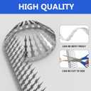 Bird Squirrel Spikes and Squirrel Proof Baffle,for Bird Feeders and Pole, Outside Fence,Wall,Tree,Drainpipes,Deterrent Effective Against Pigeons, Raccoons,Mice and Cats,40 inches