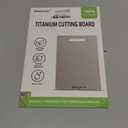 Titanium Cutting Board, 100% Pure Titanium Chopping Board for Kitchen, Hygiene & Durability Double Sided Cutting Board, Non toxic Chopping Board, Dishwasher Safe (13.2 x 9.4)