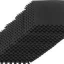 EVA Foam Mat Tiles 24-Pack - 96 SQ FT of Interlocking Padding for Garage, Playroom, or Gym Flooring - Exercise Mat or Baby Playmat by Stalwart (Black)