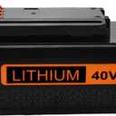 40 Volt MAX 3.0Ah Lithium Replacement Battery for Black and Decker 40V Battery LBX2040 LBXR36 LBXR2036 LST540 LCS1240 LBX1540 LST136W Black+Decker Lithium Battery