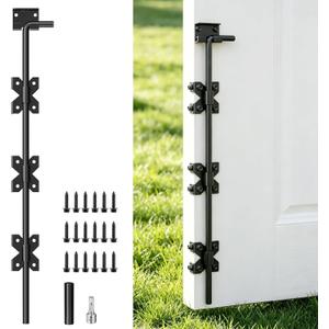 24" Cane Bolt for Gates, Heavy Duty Gate Drop Rod 1 Pack
