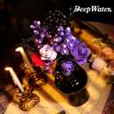 Ideas Halloween Purple Flowers Gothic Rose, Compatible with Lego Flowers Gift for Adults Women Girls Home Botanical Decoration for Birthday, Mother's Day, Christmas 8-16+ (822PSC)