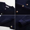 GRACE KARIN Knit Cardigan Sweaters for Women Long Sleeve Ribbed Button Up Sweater 2026 Spring Casual Jacket (L)