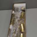 Gold 4 Light LED Track Lighting Kit, Modern Brass Ceiling Spotlight Fixture, Adjustable Kitchen Track Light with Flexibly 350Rotatable Heads