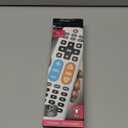 GE BigEZ OneTouch Big Button Universal TV Remote for Seniors, Easy to Use, Replacement Remote for Samsung, LG, Sony, Vizio, Roku TV, Streaming Players, Backlit Buttons, 2 Device, White, 84666