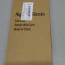 HOMQUEN 14oz Highball Glasses, 6pcs Drinking Glasses, PET Clear Plastic Water Glasses, Beer Glasses, Iced Coffee Glasses, Ideal for Cocktail, Whiskey, Soda, Tea, Water, Gift