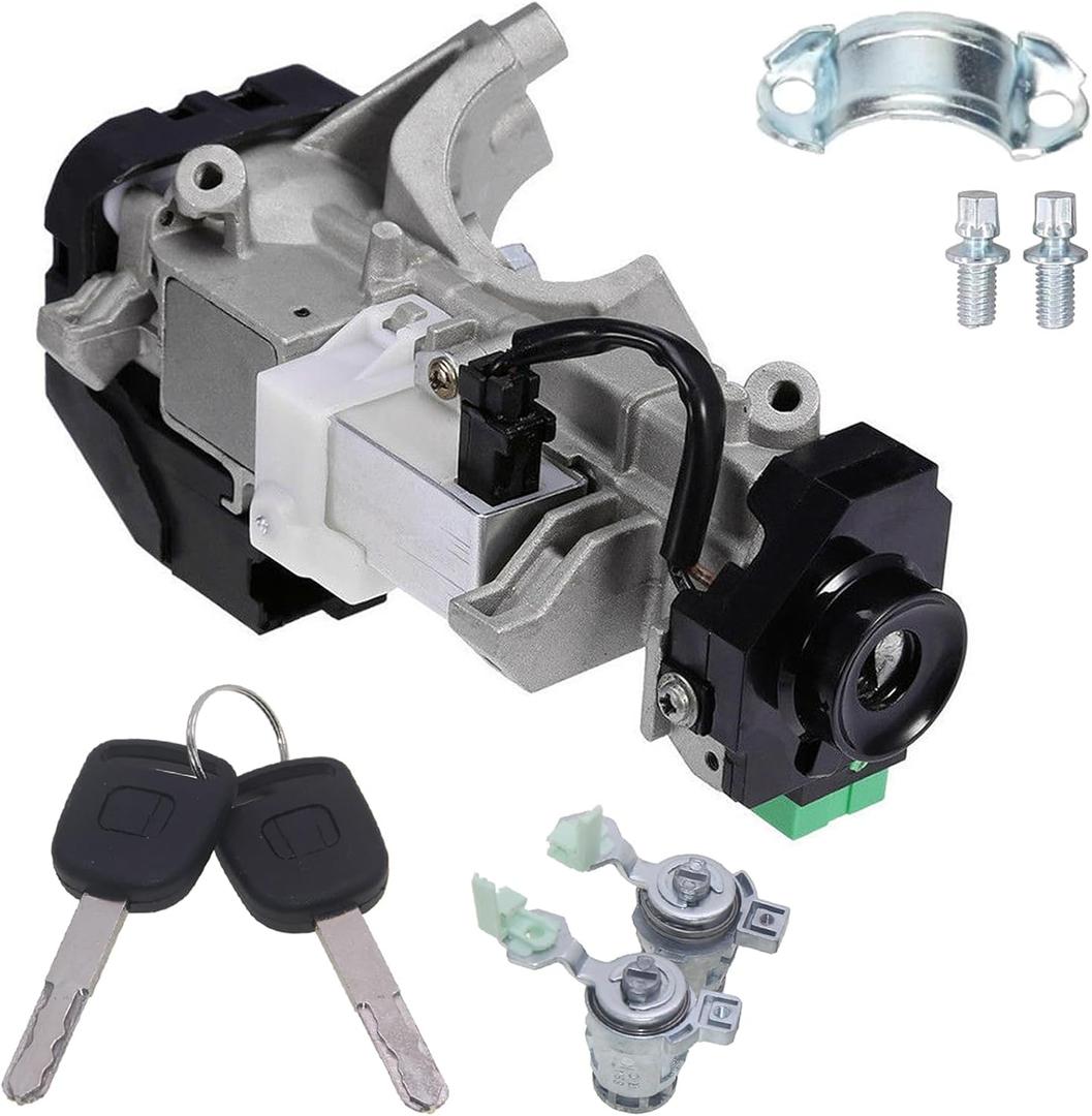 Ignition Switch Lock Cylinder Assembly Compatible with Honda Accord CRV Odyssey FIT 06350-SAA-G30 35100-SDA-A71 CHENHO 2003 2004 2005 2006 2007 2008 Ignition Switch Lock Cylinder Assembly Compatible with Honda Accord CRV Odyssey FIT 06350-SAA-G30 35100-SDA-A71 CHENHO 2003 2004 2005 2006 2007 2008
