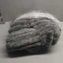 Avont Dog Bed Mat for Couch, Warm Fluffy Calming Sofa Topper Furniture Protector for Small Medium Large Dogs Cats with Removable Washable Cover -Darkgrey(M)