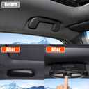 Sunglasses Holders Compatible with Toyota Land Cruiser Prado 250 J250 LC250 2024 2025 2026, ABS Glasses Holder Sunglasses Case Storage Box Replace for Overhead Roof Grab Handle (Black)