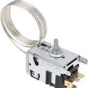 1 Piece Refrigerator Thermostat 077B3642 Capillary 6.3 mm Compatible with Danfoss Refrigerators