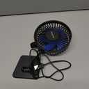 Gaiatop USB Desk Fan, Small But Powerful, Personal Portable Quiet 3 Speeds, Adjustable Mini Table Desktop fan for Cooling Home Office Car Summer Travel Gifts Blue