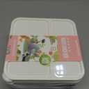 Original 40OZ Large Bento Box Adult Lunch Box, 4 Compartments Snack Containers for Kids, Lunchable Container with Salad Dressing Containers, Microwave Dishwasher Safe, 4 Pack Snackle Box Container