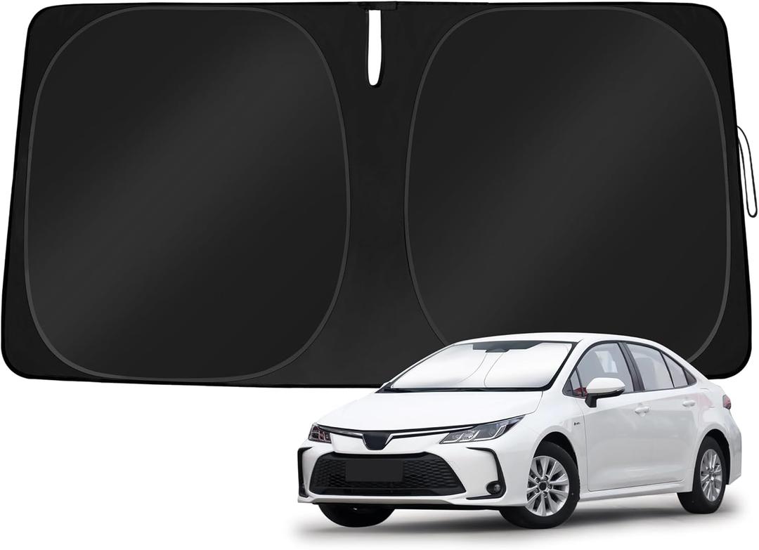 Windshield Sun Shade Custom Fit Toyota Corolla 2020-2026(Not for Corolla Cross) Foldable Sunshade Double Layer Windshield Cover Window Shade Sun Protector Sun Visor Accessories