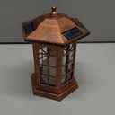 Solar Outdoor Waterproof Hanging Lantern, Yard Decorative Solar Lights PVC Upgrade 3 LED Flickering Flameless Candle Decorative Lights for Garden(Garden Candle)