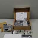 FDM Universal Speaker Wall Mount One Pair of Side Clamping Bookshelf Speaker Mount Bracket with Swivel and Tilt for Sound Speakers (Black)