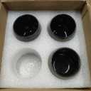 3 oz Ceramic Mini Espresso Cups Set of 4, Espresso Mugs, Porcelain Coffee Mugs Demitasse Cups, Modern Style Handless, Microwave Dishwasher Safe (Morandi Color)