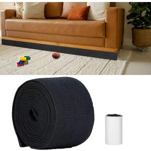 11ft Under Couch Blocker for Toys, Couch Stoppers to Prevent Sliding Under Bed Blocker, Sectional Connectors for Sofa, Under Furniture Toy Blocker fits Standard Couch and Sofa(4.8" x132")