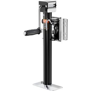 Bolt-On Trailer Jack, Load Capacity 2500 lbs, 15" Lift, Heavy Duty Swivel Jacks, for RV, Horse, Yacht, Utility Trailer, Capacity 2000-2500 lbs