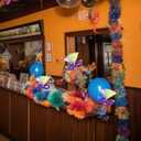 Queekay Mardi Gras Mask Miniature Tree Topper Masquerade Masks with Feather Decorations 4 Inches Mini Purple Green Gold Tree Ornaments for Christmas Carnival Party Decor