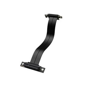 XRIKUI PCIe x4 4.0 Riser Cable,PCI-Express 4X Male to Female Extension Cable PCI-e Extender Adapter 20CM_Dual 90 Degrees