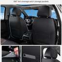 Huidasource Black & Coffee Seat Covers, Universal Fit for Cars SUVs Trucks
