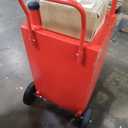 50 Gallon Fuel Caddy, Portable Gas Caddy with Manual Pump, Heavy Duty Gas with 4 Wheels, Diesel Fuel Can for Cars, Lawn Mowers, Trucks, ATVs, Boats